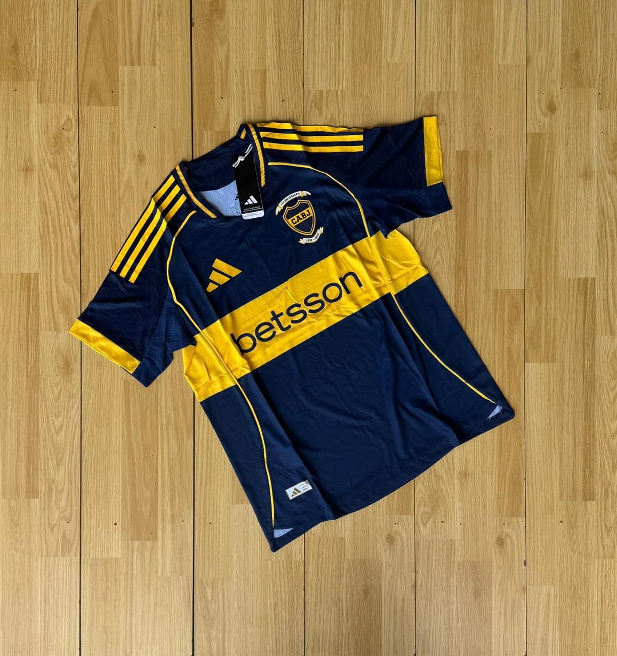 camiseta boca jr (azul  amarillo - TALLE XXL)