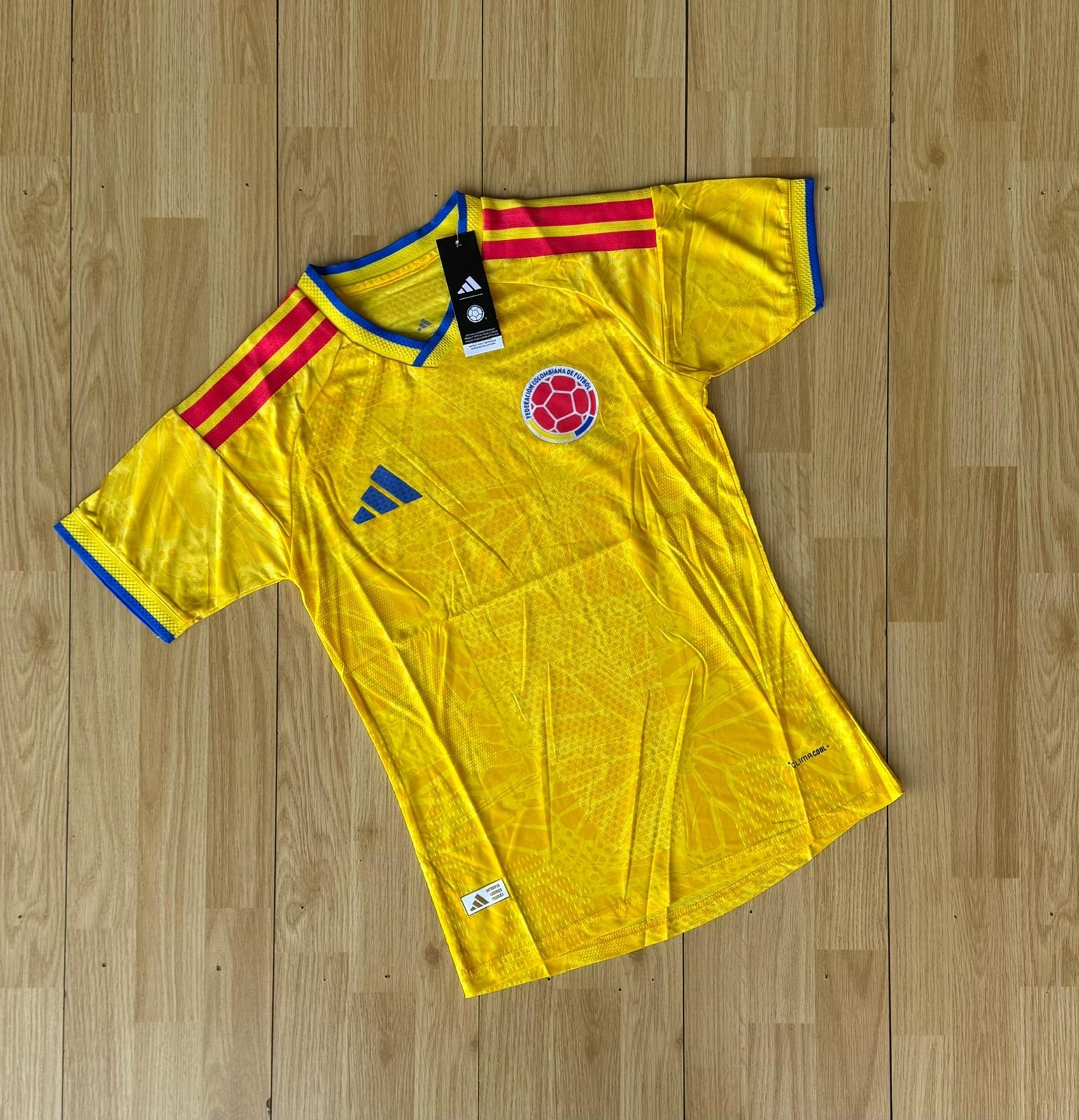 camiseta colombia  (amarillo - TALLE XXL)