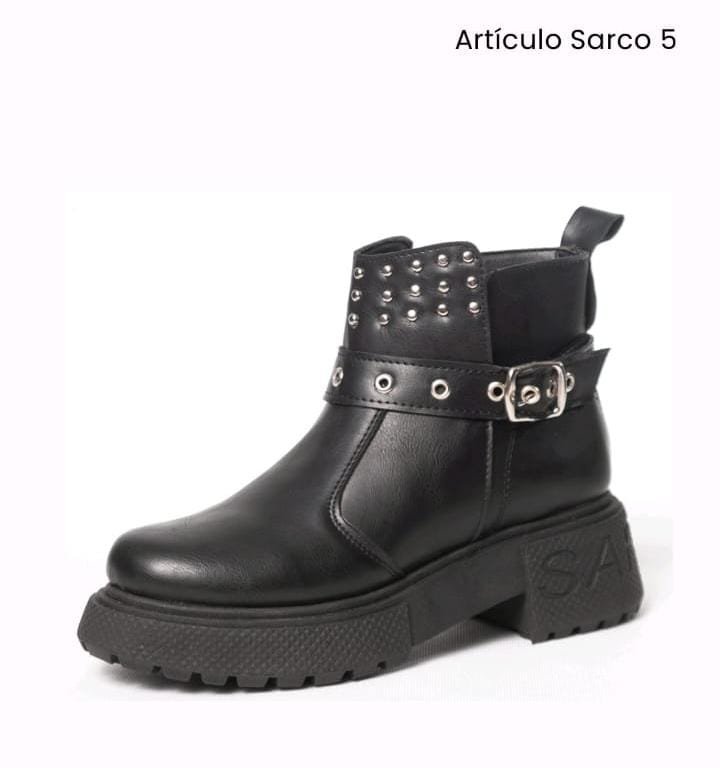 borcegos simil cuero   bajos (Negro - TALLE 36)
