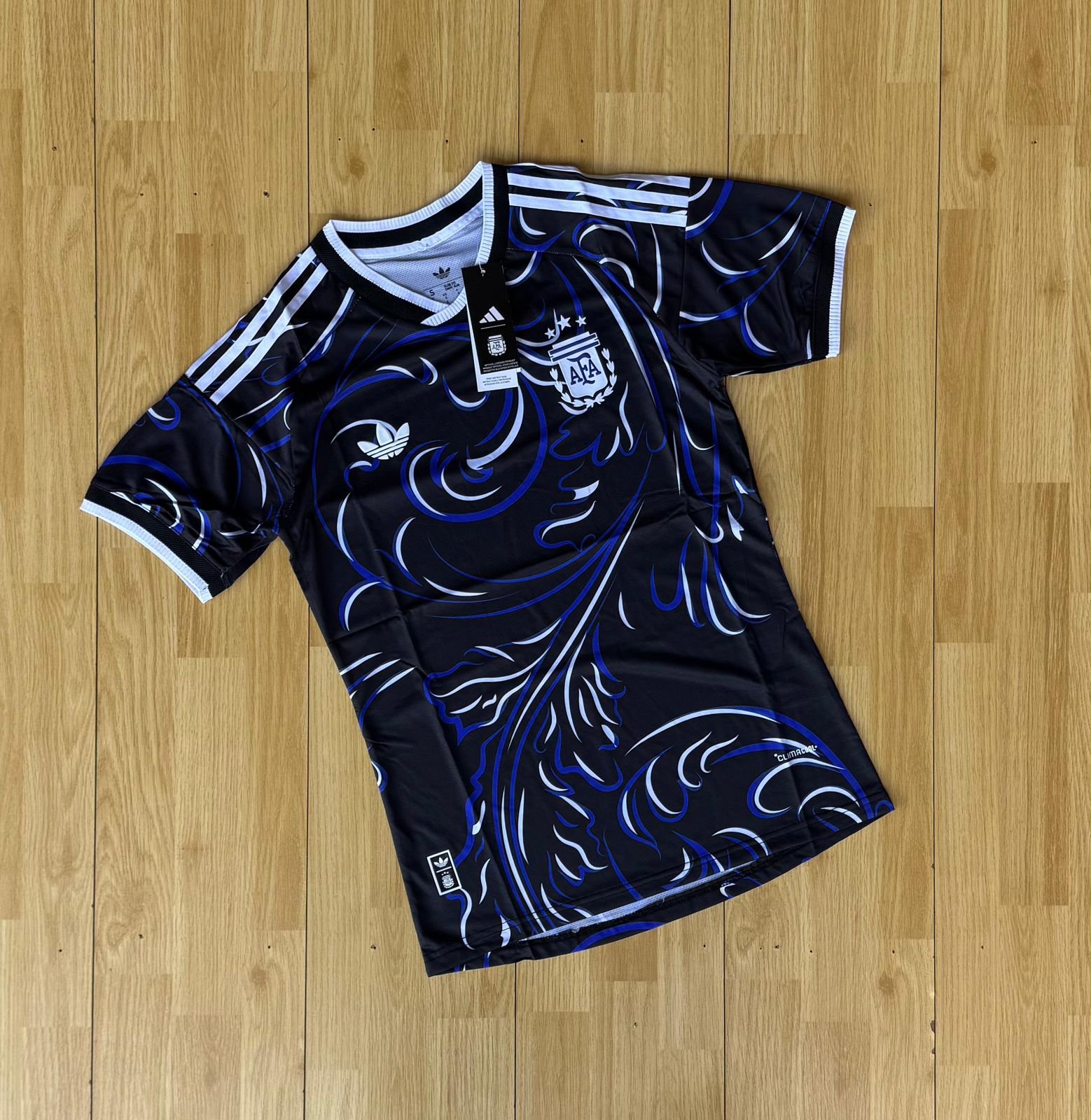 camiseta argentina (Negro - TALLE XXL)